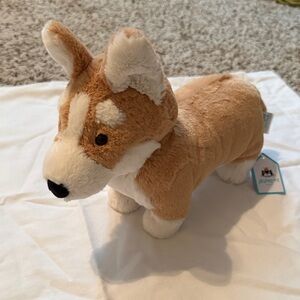 Jellycat Tan and White Corgi Plush